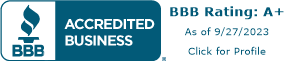 BBB Accredited Business +A Rating